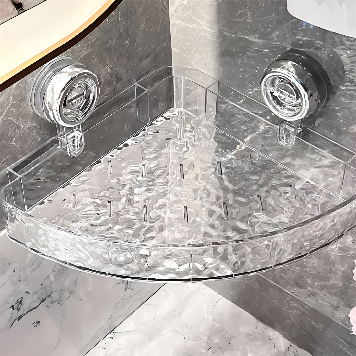 Estante Ripple con Ventosa - Montaje en Pared