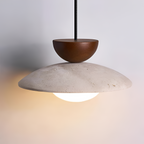 Lámpara Colgante de Travertino Minimalista - Geométrica