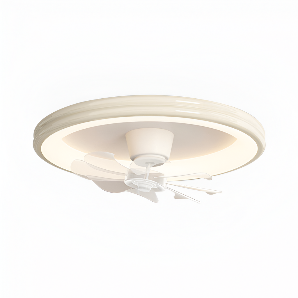 Lámpara Minimalista Con Ventilador De Techo Regulable - Montaje Empotrado