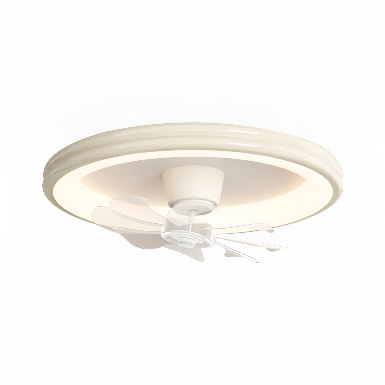 Lámpara Minimalista Con Ventilador De Techo Regulable - Montaje Empotrado