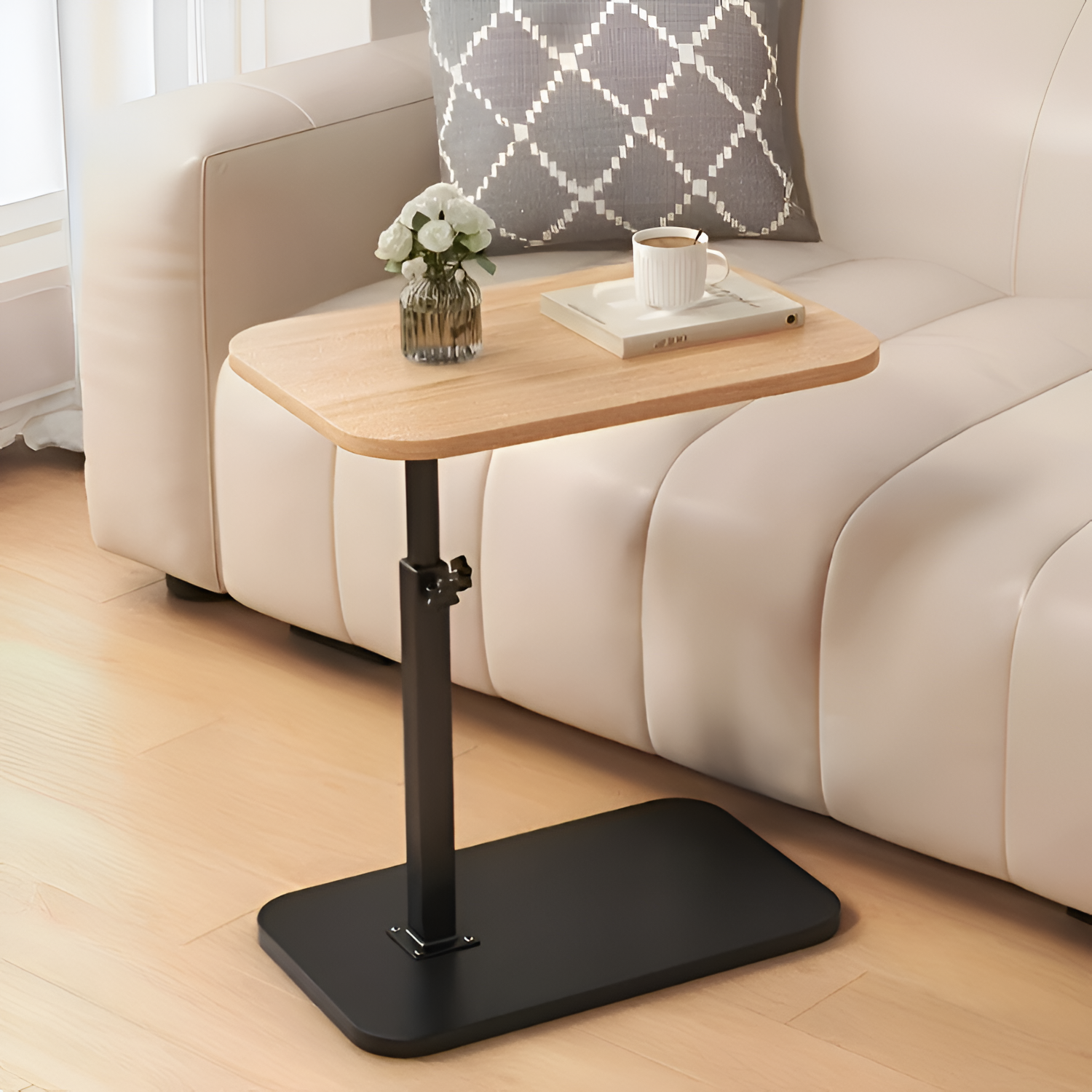 Mesa Lateral Ajustable Minimalista - Funcional