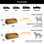Cama Acolchada Ajustable de Coche para Perros - Solid Color