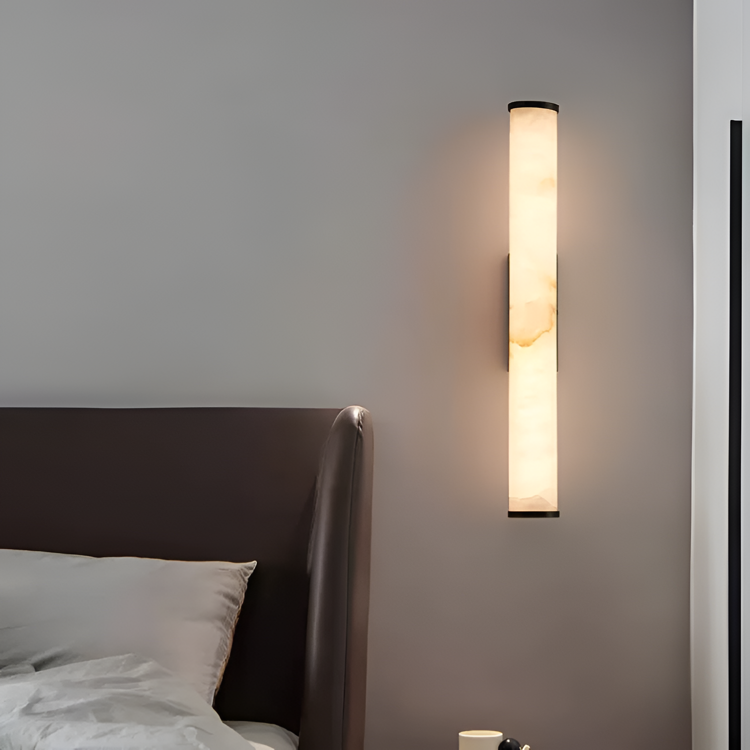 Aplique de Pared de Alabastro Minimalista - Lineal