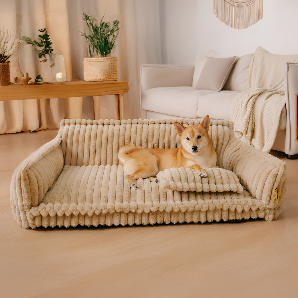 Sofá Convertible de Pana para Mascotas