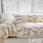 Funda de Sofá con Estampado Botánico - Manta Decorativa