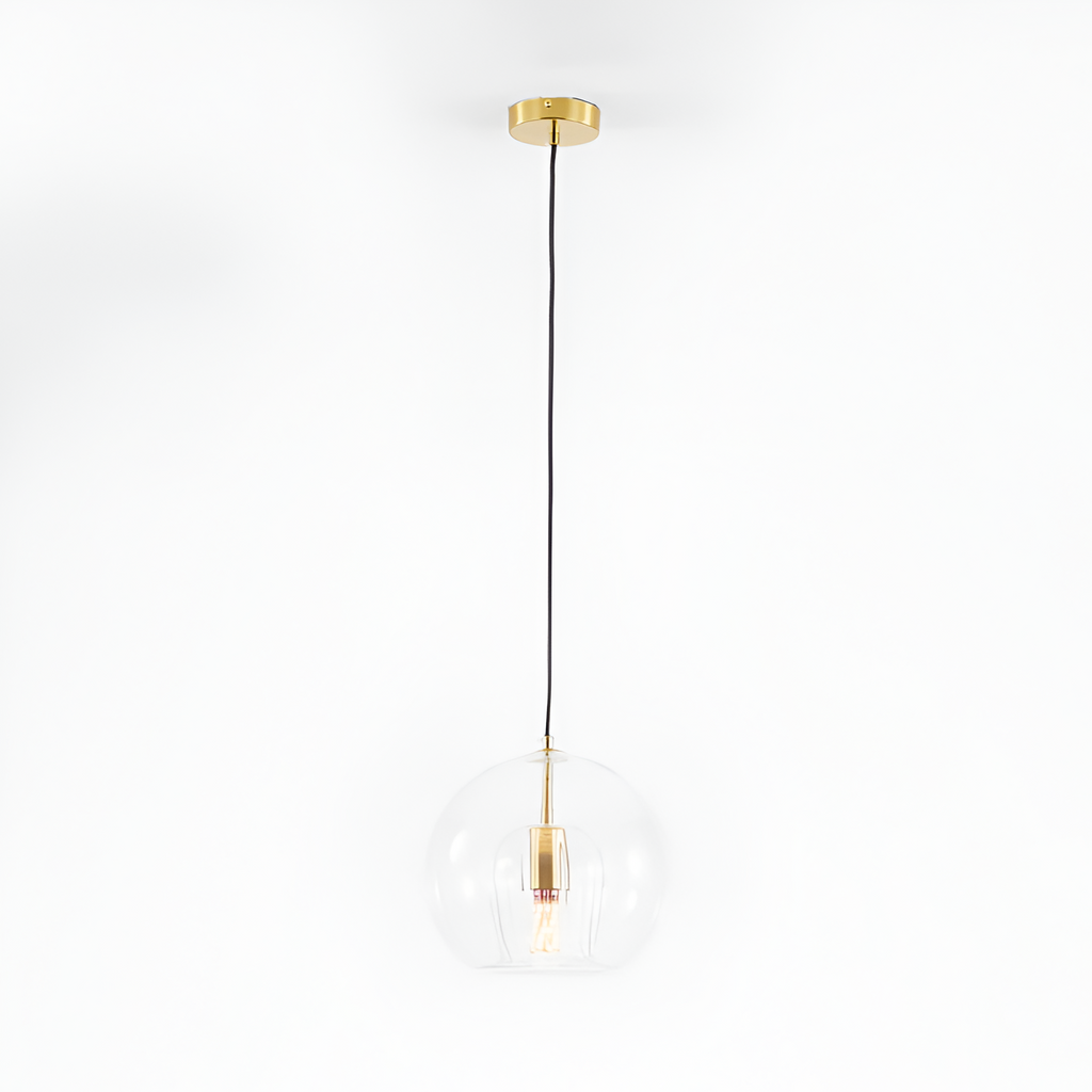 Lámpara Colgante Minimalista de Vidrio - Cableada