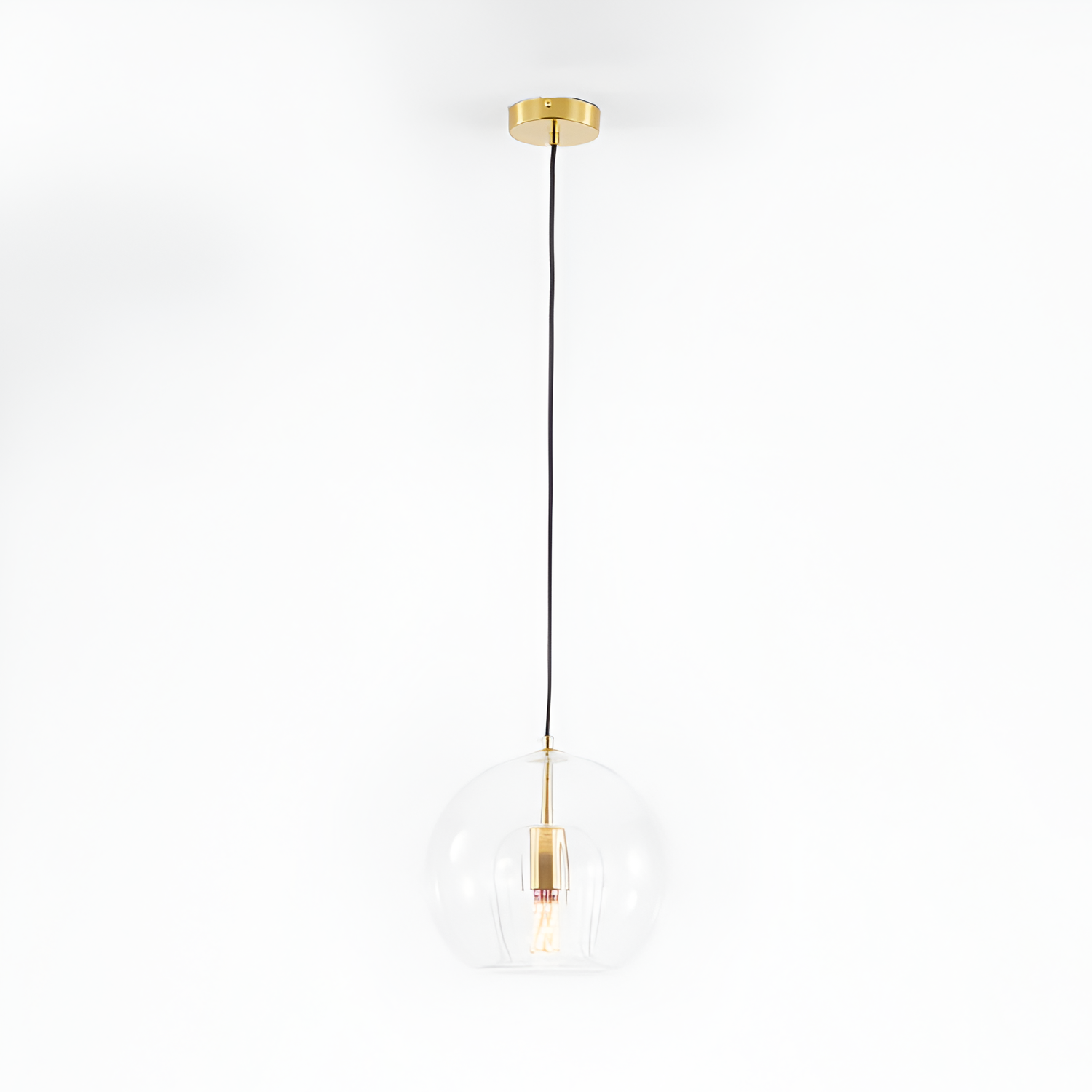 Lámpara Colgante Minimalista de Vidrio - Cableada