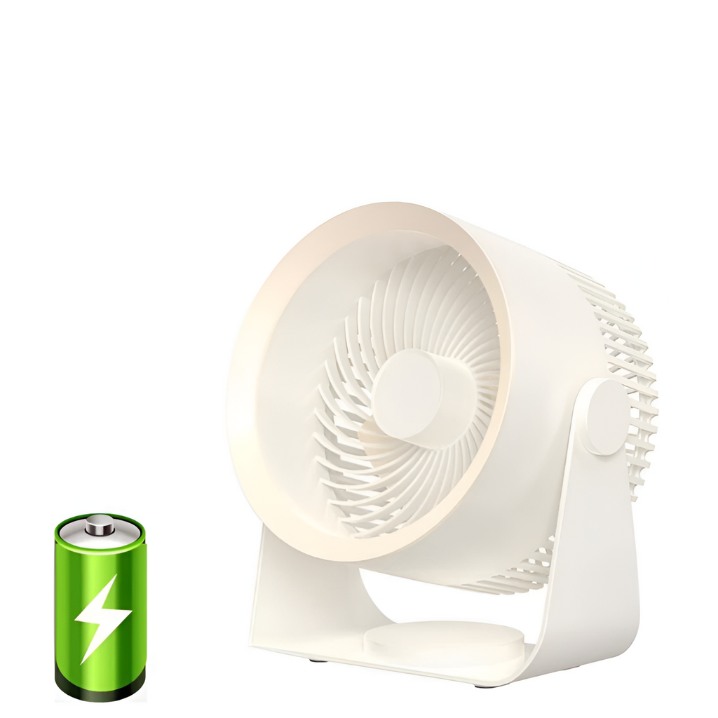 Ventilador de Mesa Inalámbrico Minimalista - Ajustable