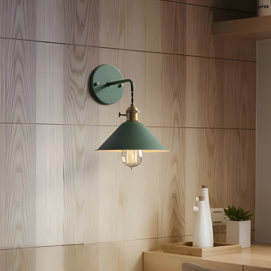 Aplique Pared Industrial Retro - Cable Trenzado