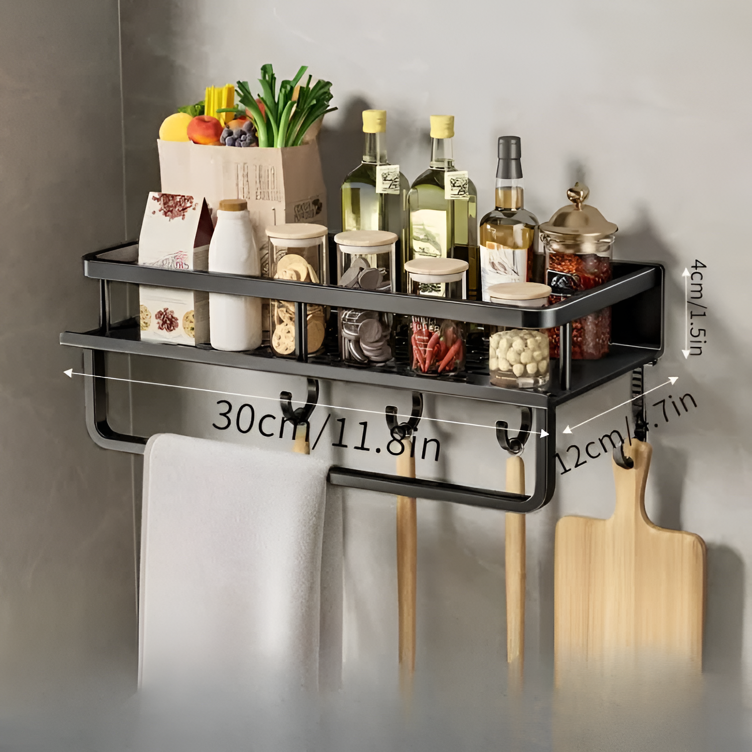 Estante Organizador De Pared Minimalista - Ranurado