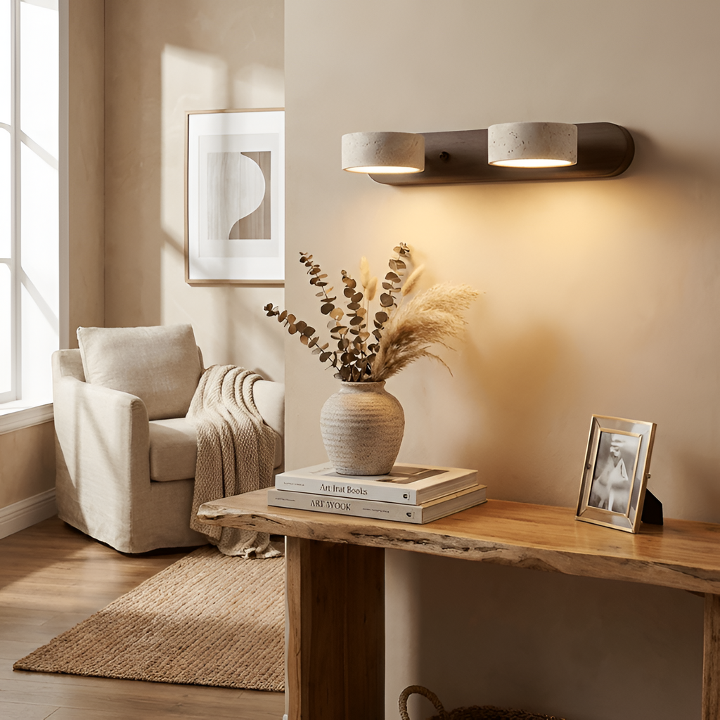 Lámpara de Pared Travertine Minimalista - Ajustable