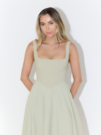 Vestido Línea A Sin Mangas Para Mujer - Cena con Invitados