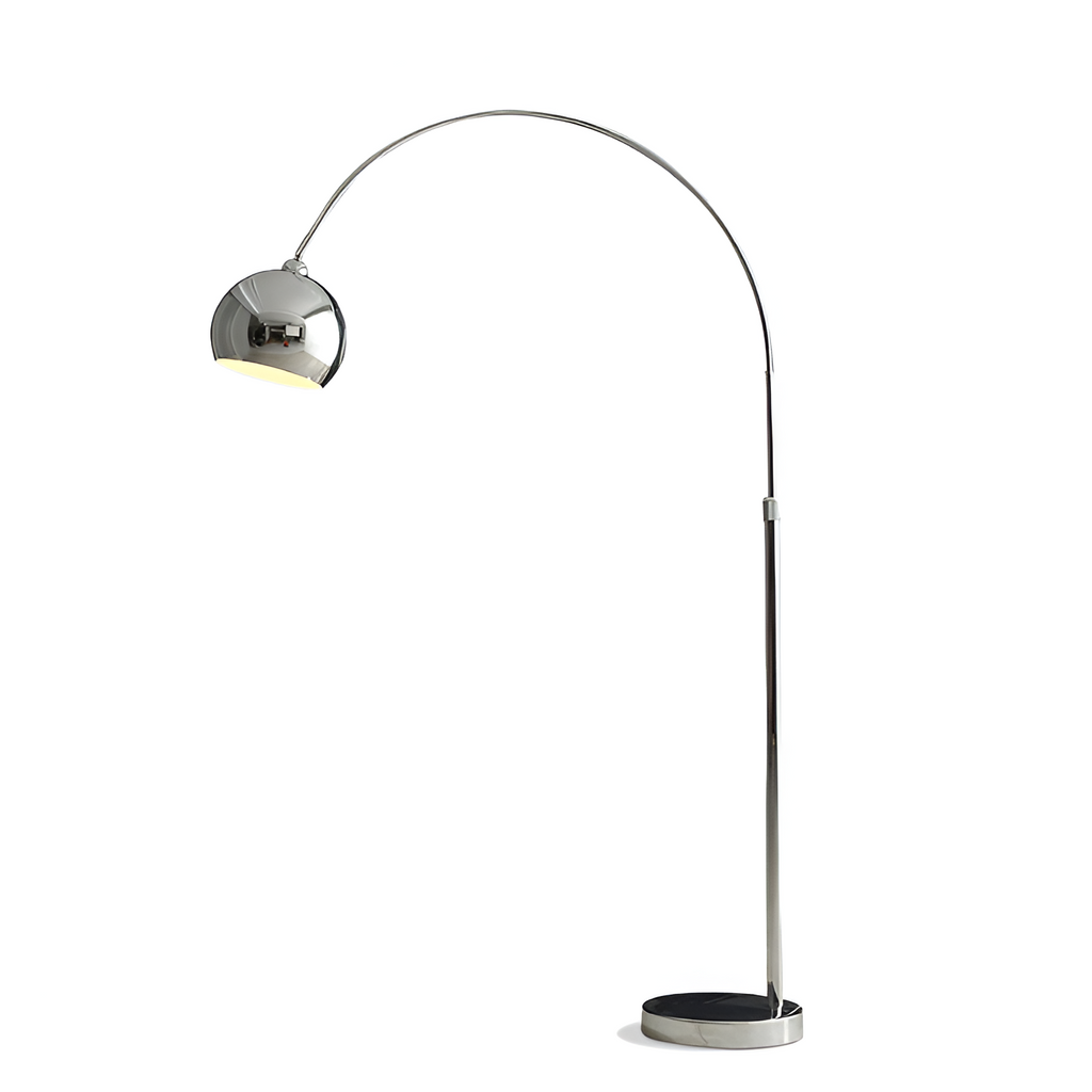 Lámpara de Pie de Arco Angulada Minimalista - Ajustable