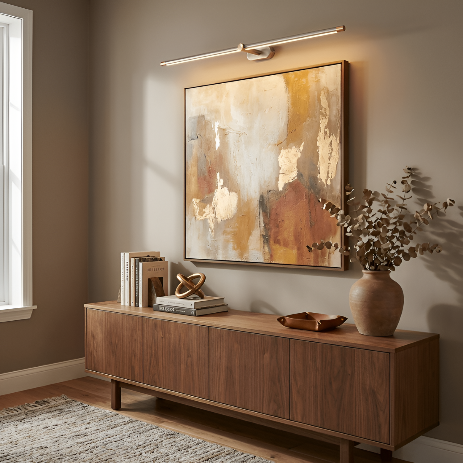 Lámpara Lineal de Pared - Giratoria