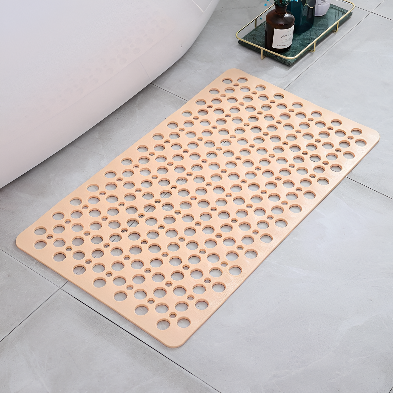 Alfombrilla Antideslizante - Baño y Ducha - Diseño de Círculos