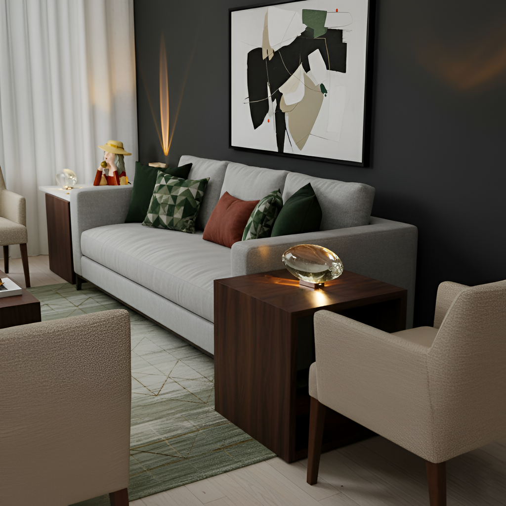 Lámpara Mesa Cristal Minimalista - Escultórica