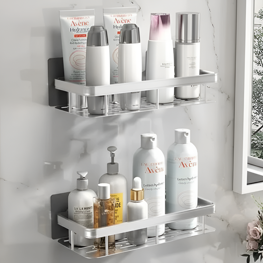 Caddy de Pared Adhesivo Minimalista - Ahorro de Espacio