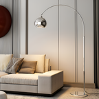 Lámpara de Pie de Arco Angulada Minimalista - Ajustable