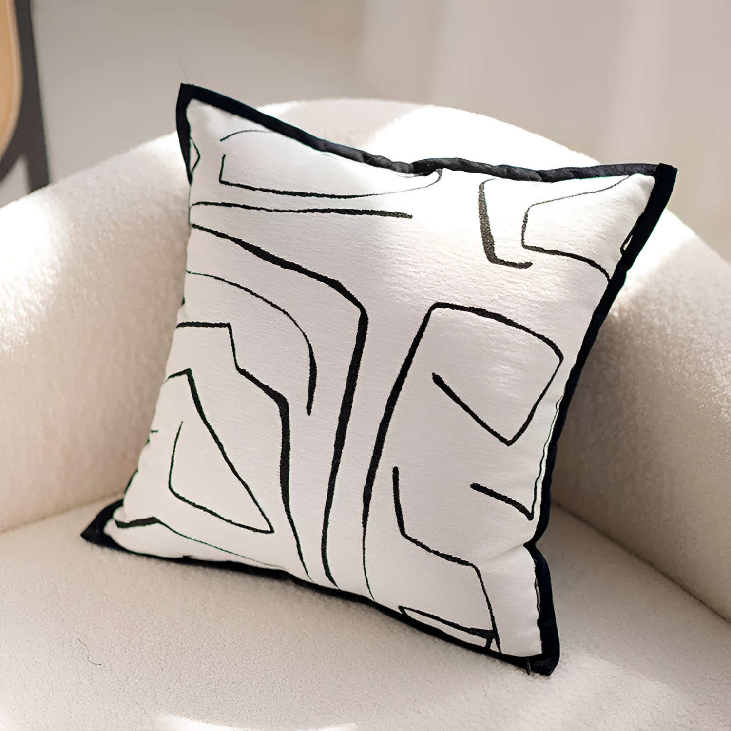 Cojín Decorativo Abstracto - Funda para Sofá