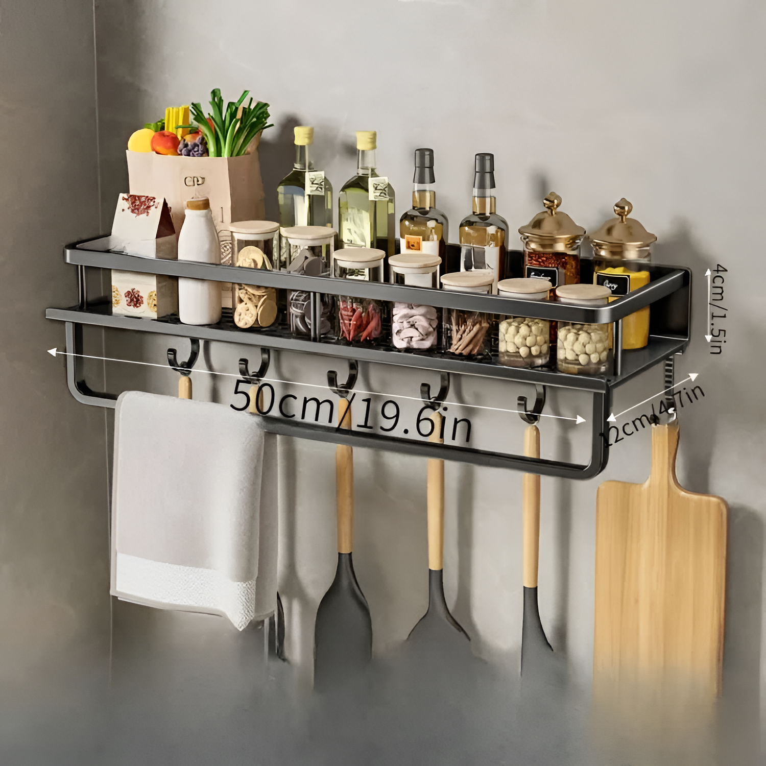 Estante Organizador De Pared Minimalista - Ranurado