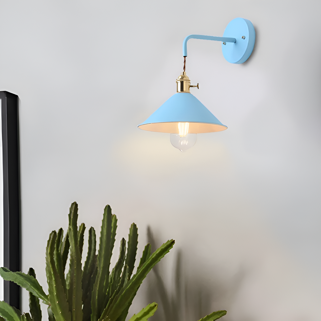 Aplique Pared Industrial Retro - Cable Trenzado
