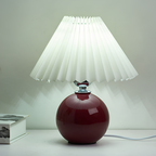 Lámpara Mesa Cerámica Minimalista - Plisada