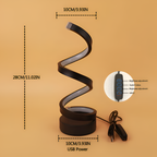 Lámpara Espiral Atenuable Minimalista - Cableada