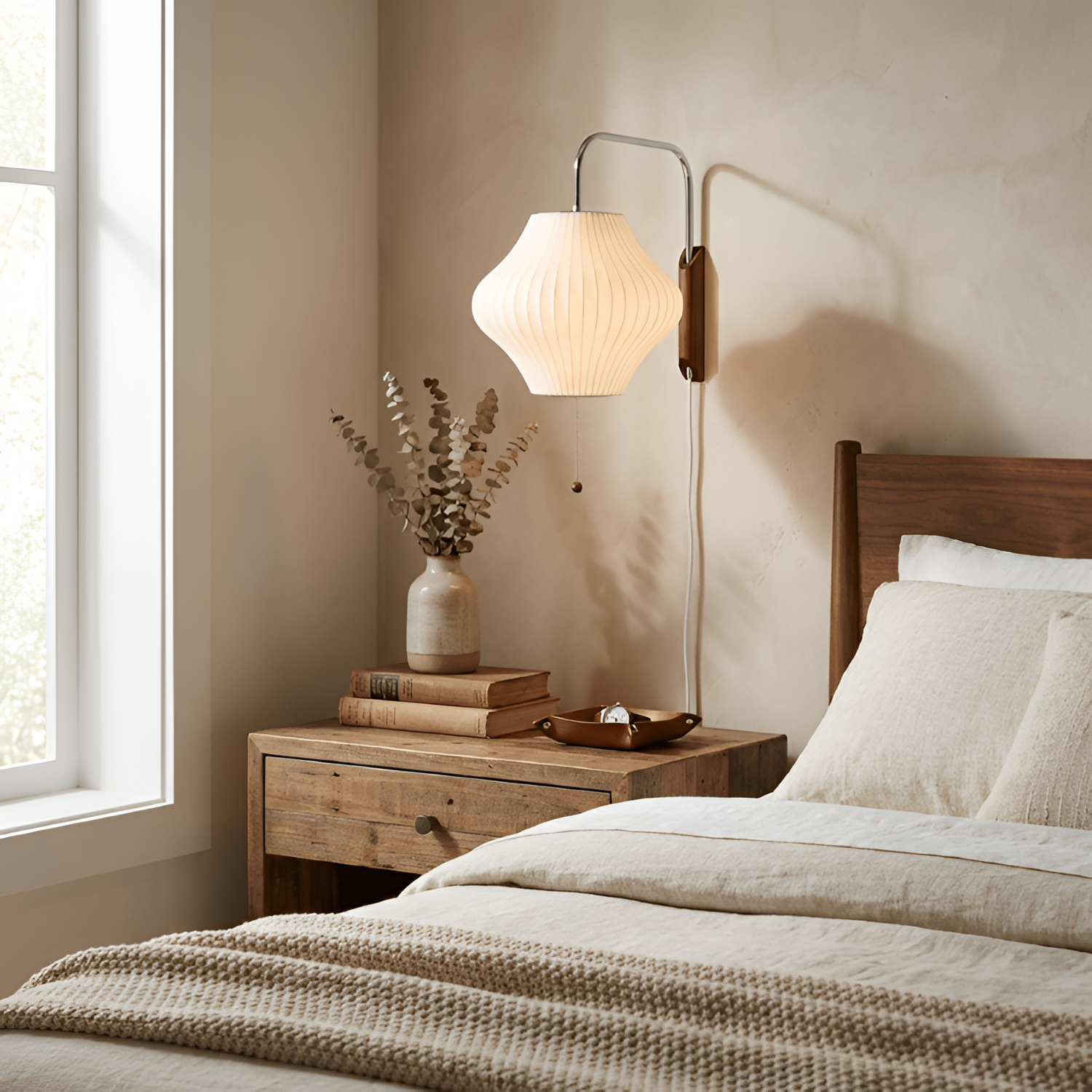 Aplique Pared Minimalista Mid-Century - Brazo Móvil