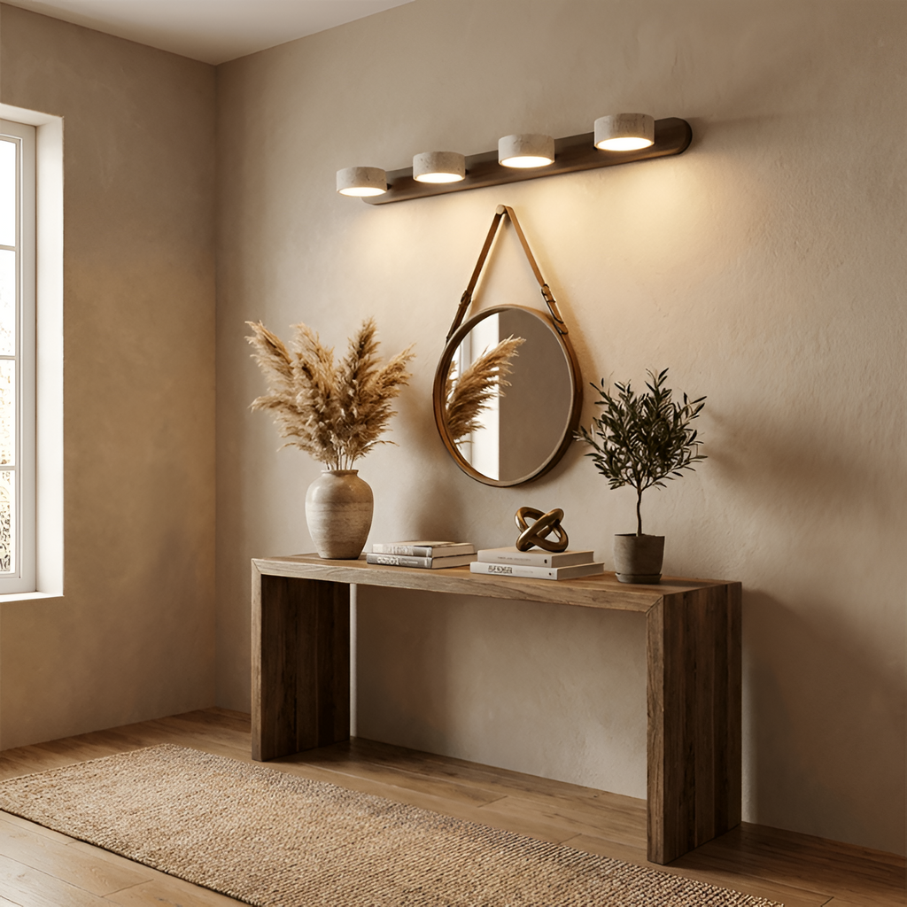 Lámpara de Pared Travertine Minimalista - Ajustable
