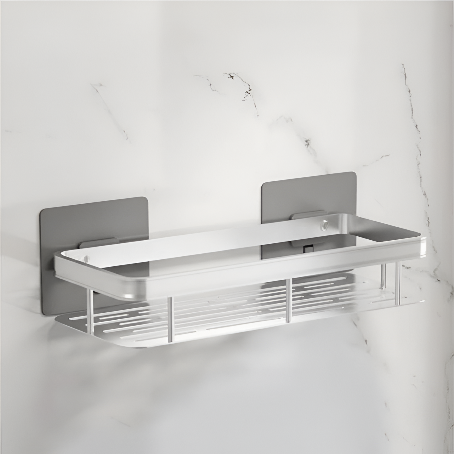 Caddy de Pared Adhesivo Minimalista - Ahorro de Espacio