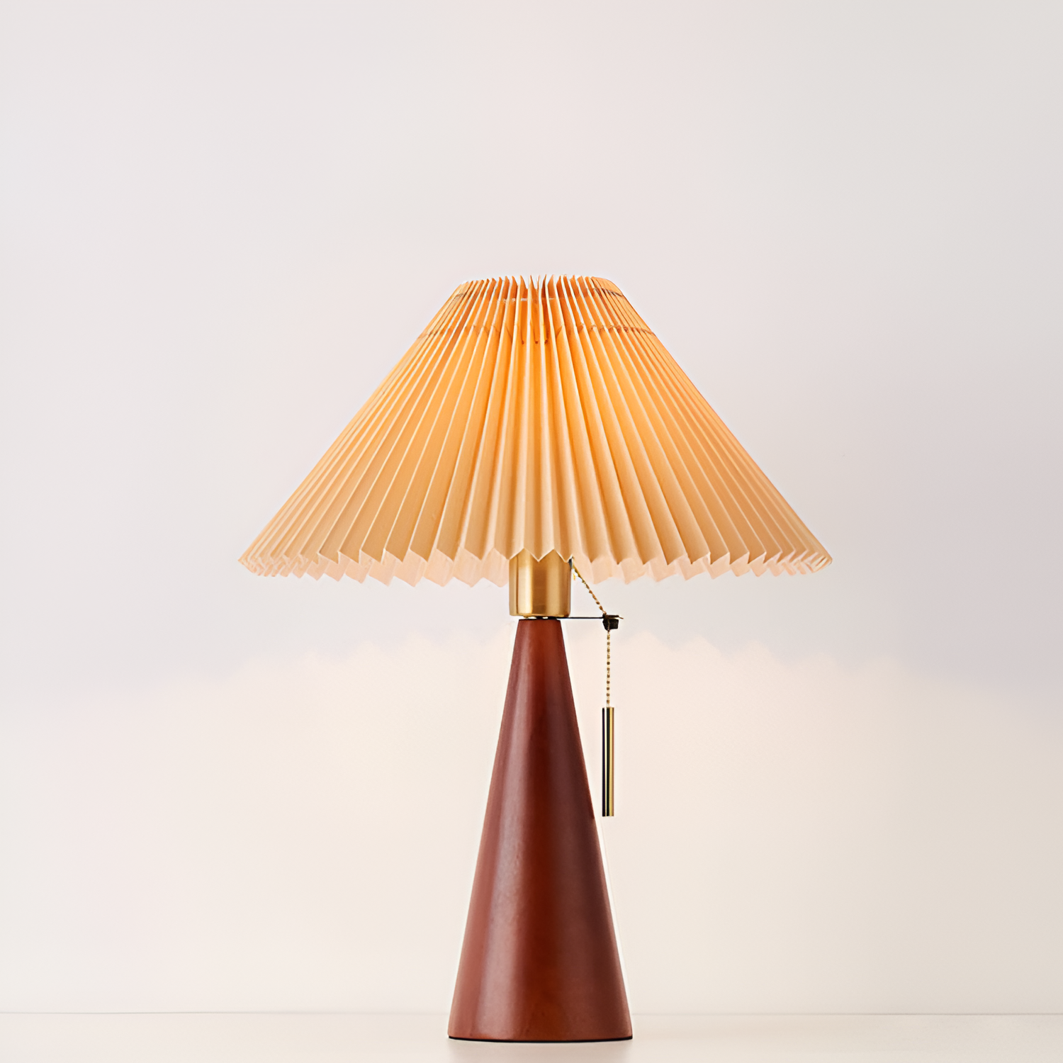 Lámpara de Mesa Plisada Minimalista - Regulable