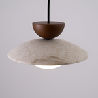Lámpara Colgante de Travertino Minimalista - Geométrica