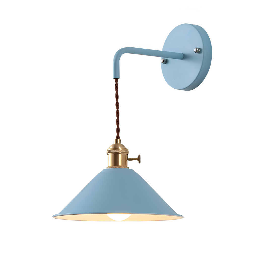 Aplique Pared Industrial Retro - Cable Trenzado