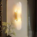 Aplique de Pared Alargado Minimalista - Alabastro