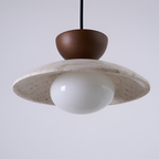 Lámpara Colgante de Travertino Minimalista - Geométrica