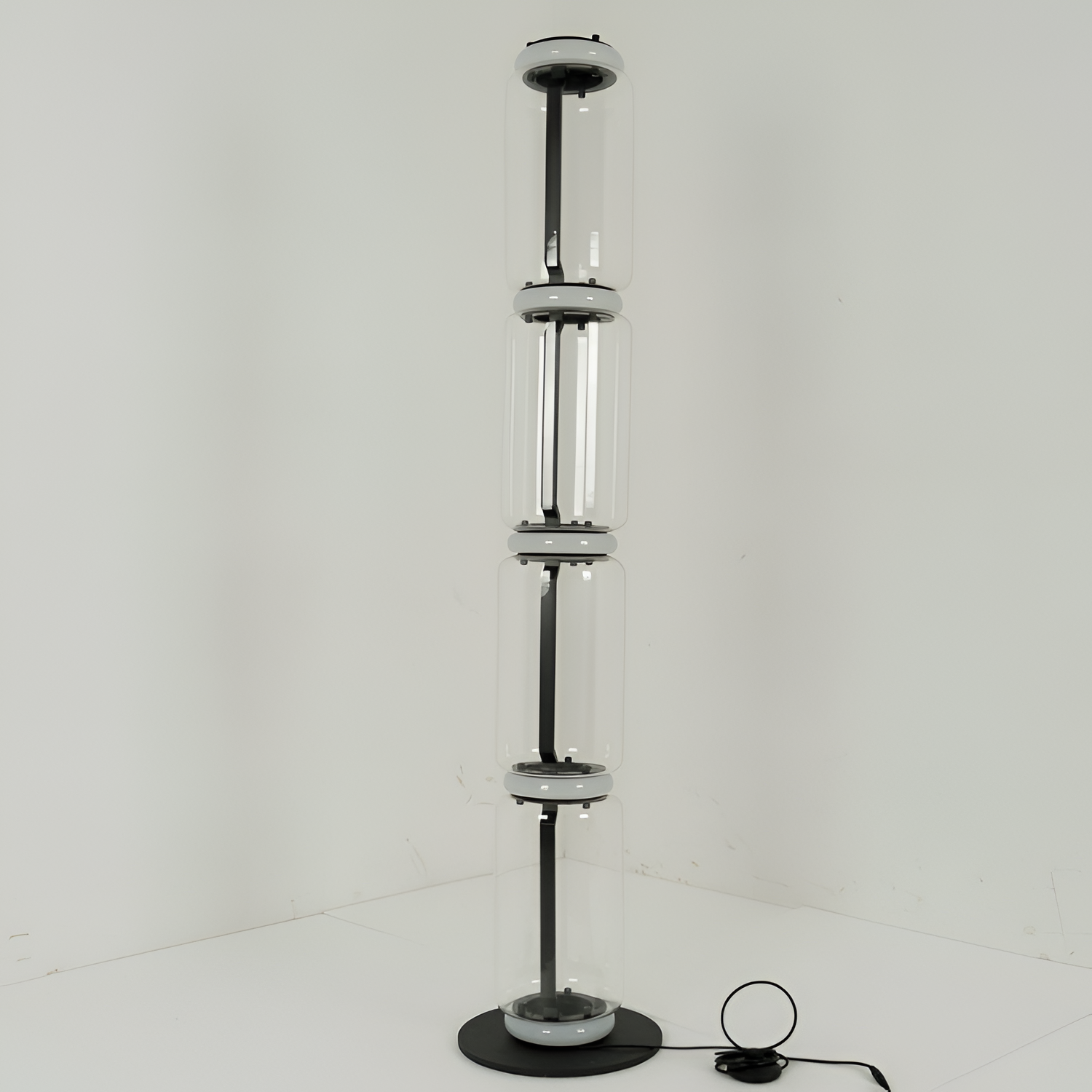 Lámpara De Pie Modular Minimalista - Cilíndrica