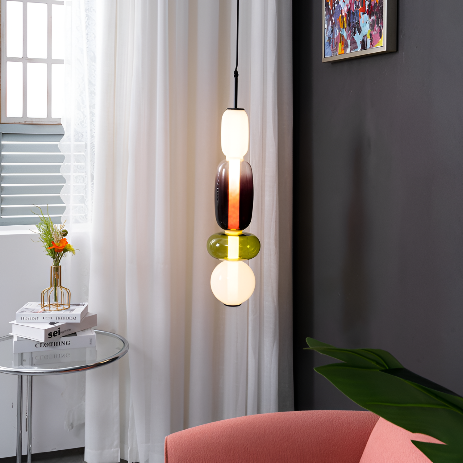 Lámpara Colgante Minimalista de Mediados de Siglo - Modular