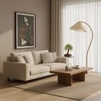 Lámpara de Pie de Arco Minimalista - Plisada