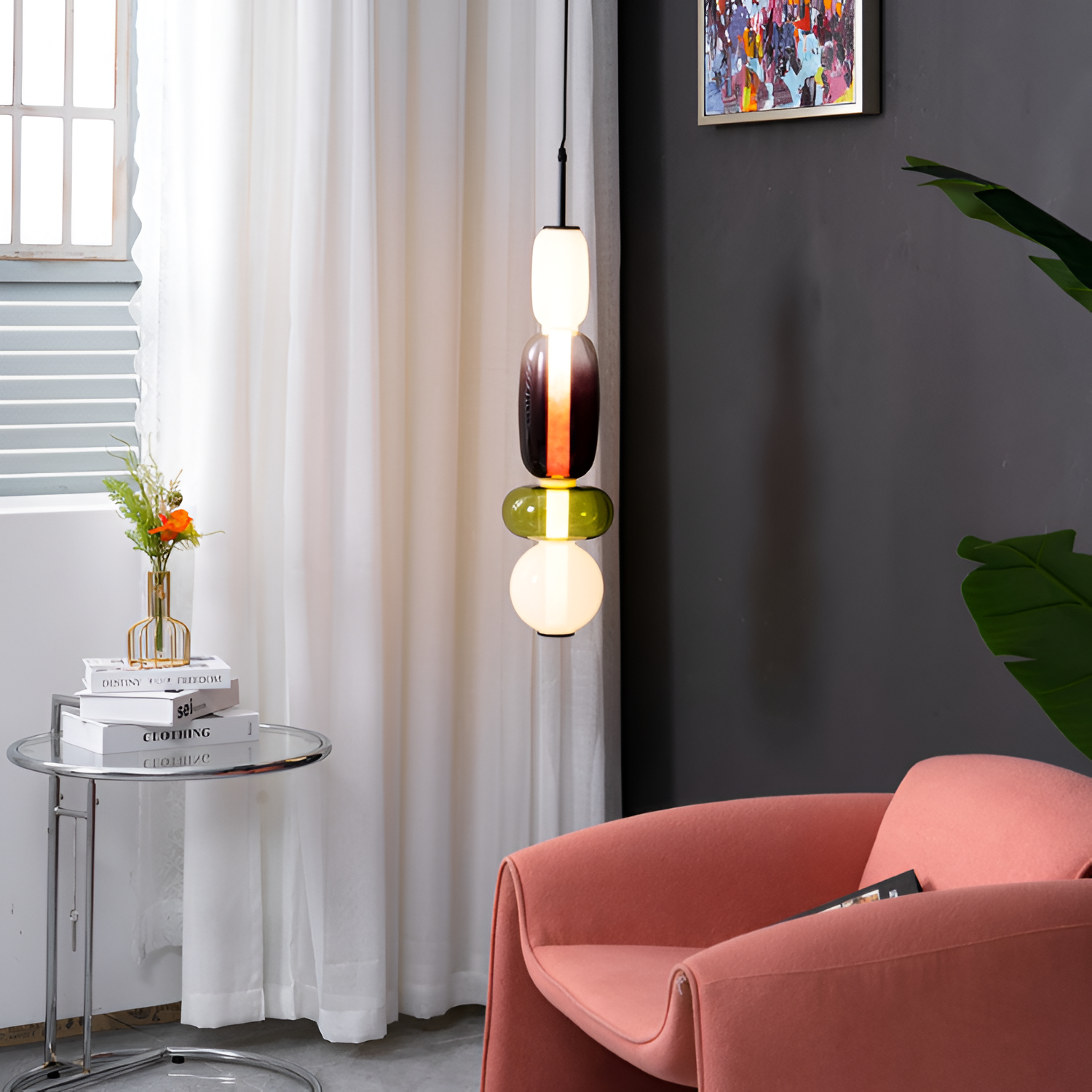 Lámpara Colgante Minimalista de Mediados de Siglo - Modular