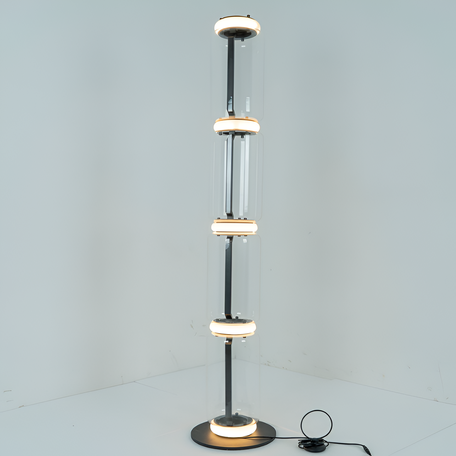 Lámpara De Pie Modular Minimalista - Cilíndrica