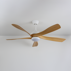 Ventilador de Techo con Aspas Curvas Minimalista - Regulable