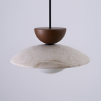 Lámpara Colgante de Travertino Minimalista - Geométrica