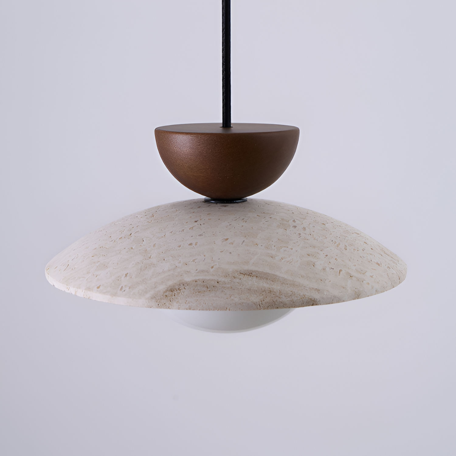 Lámpara Colgante de Travertino Minimalista - Geométrica