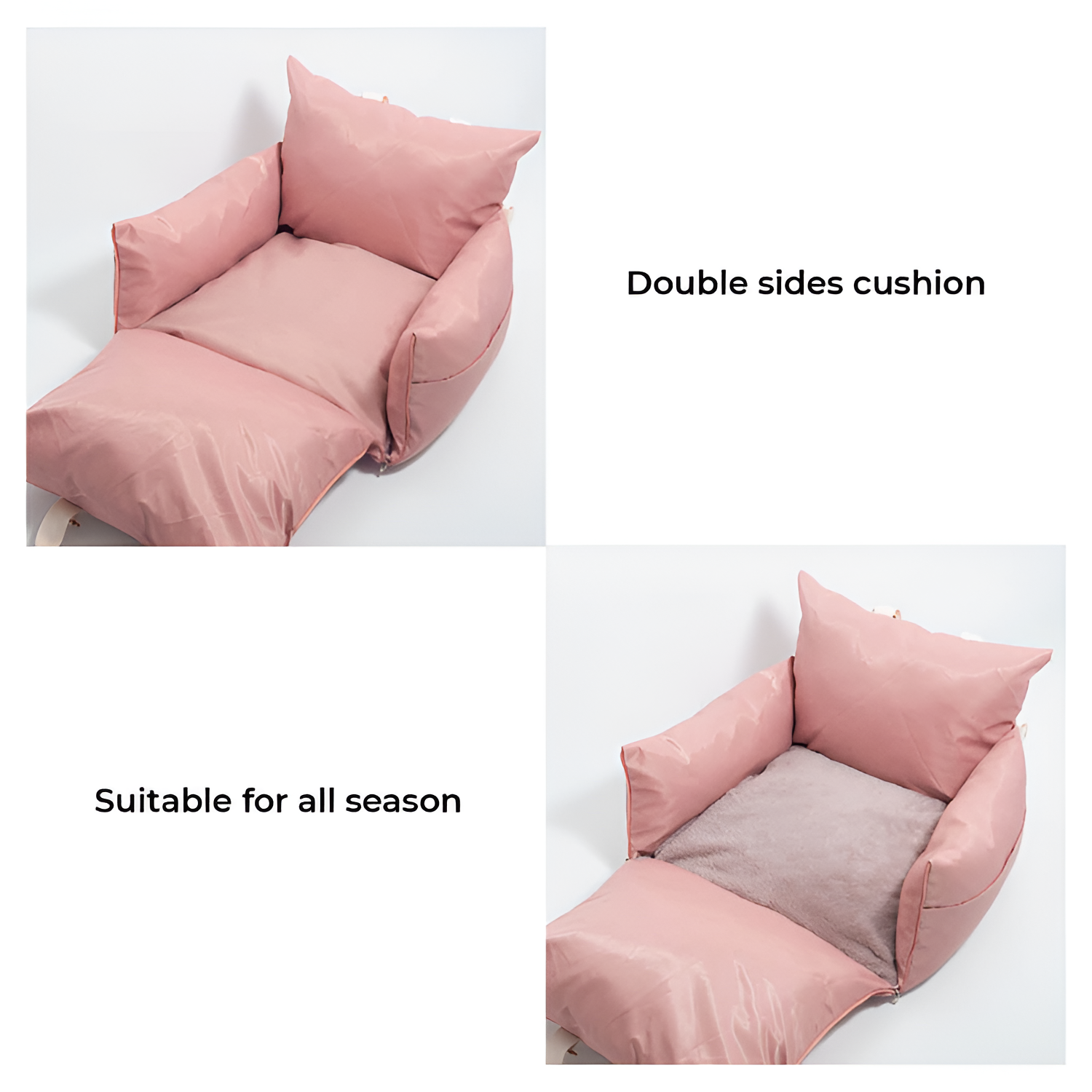 Cojín Acolchado Monocromático para Asiento - Ajustable