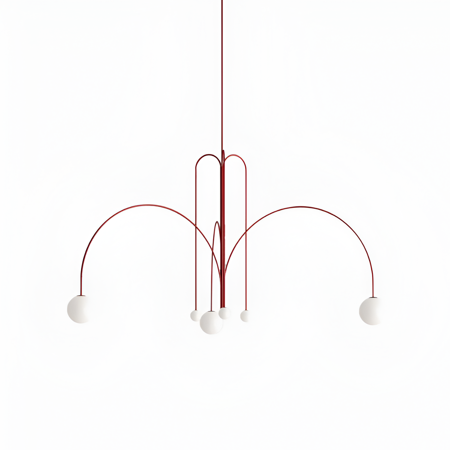 Curva Araña Suspensión Escultural - Minimalista