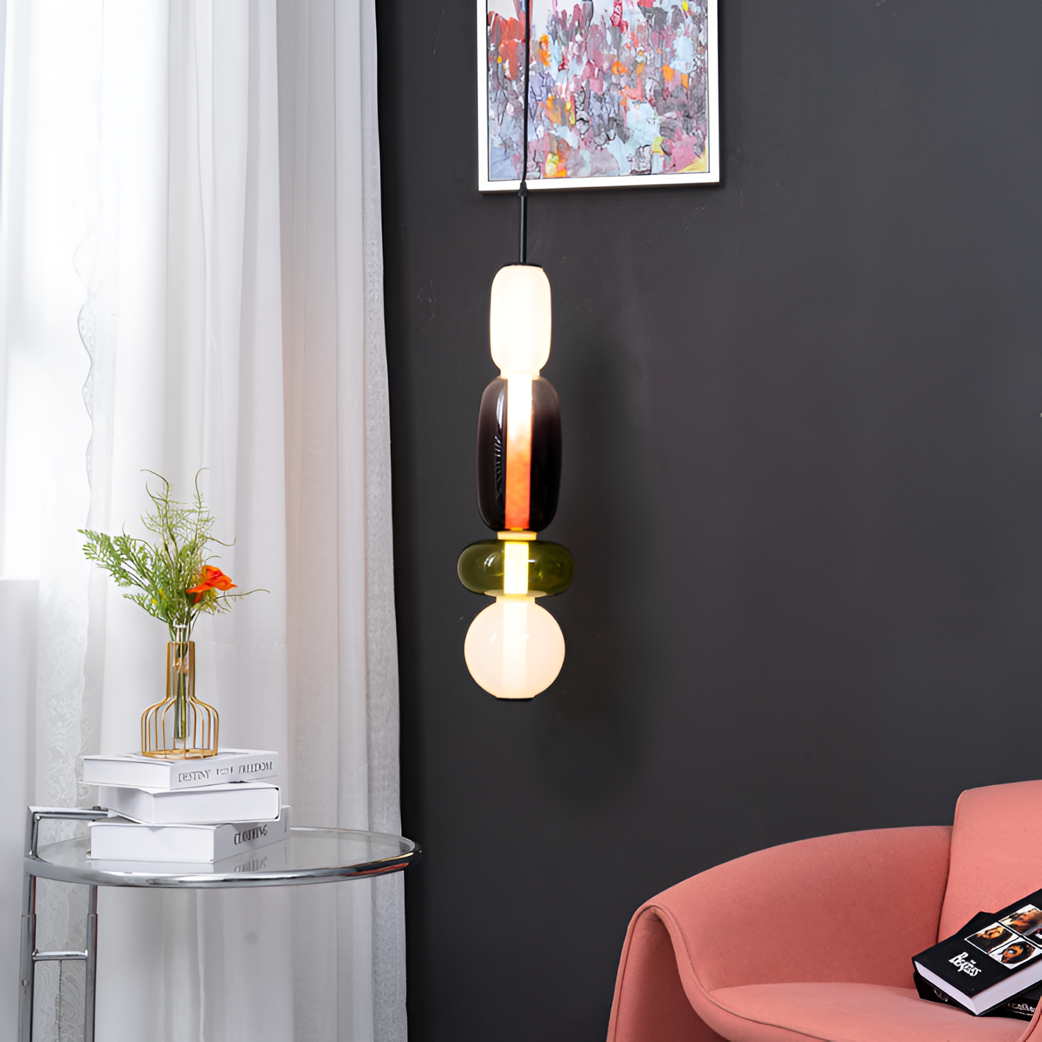 Lámpara Colgante Minimalista de Mediados de Siglo - Modular