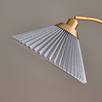Lámpara de Pie Plisada Minimalista - Cuello de Ganso
