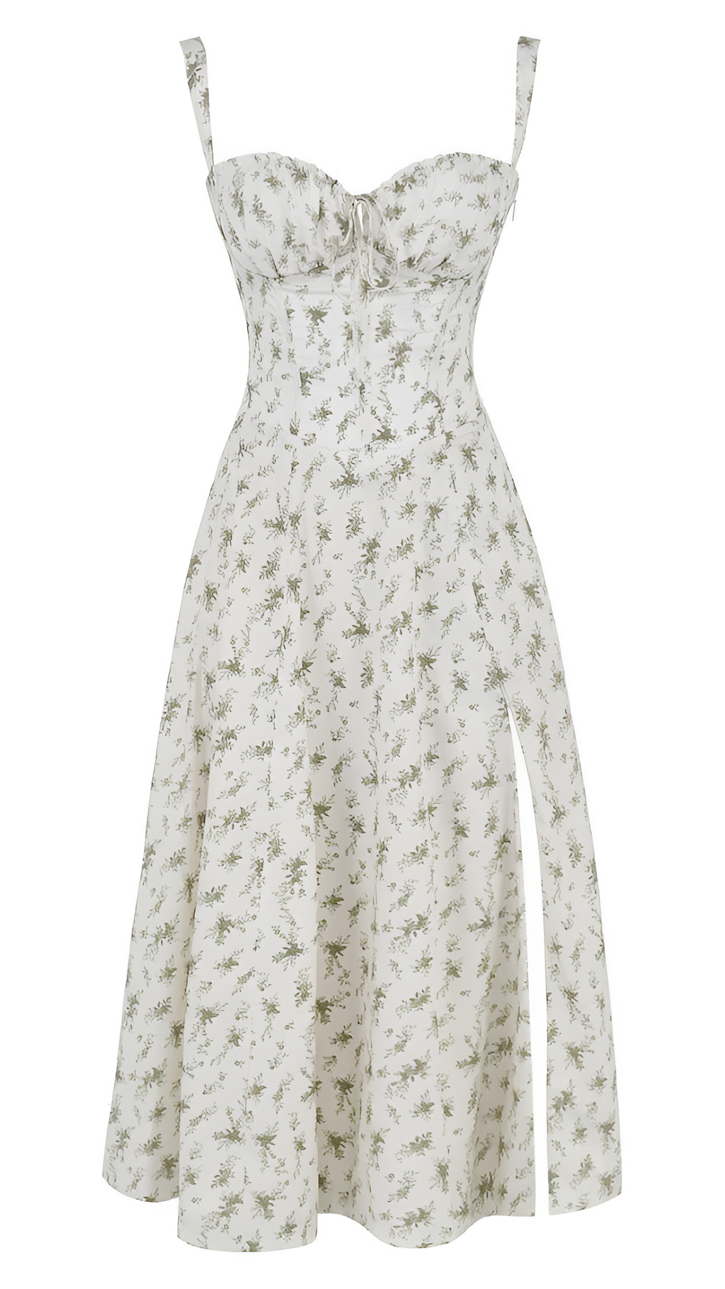 Vestido Midi Corte Línea A Para Mujer - Fiesta De Primavera En El Jardín