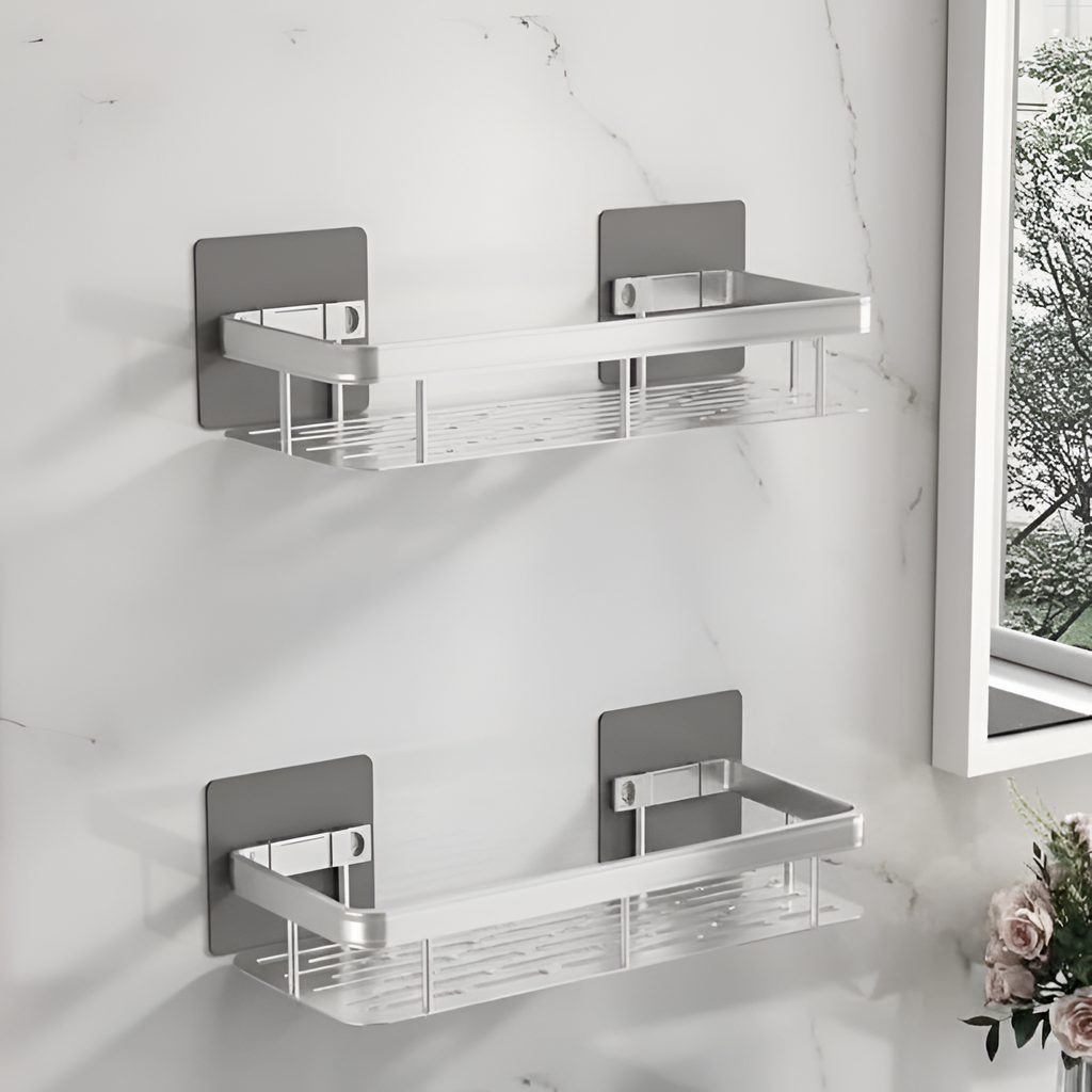 Caddy de Pared Adhesivo Minimalista - Ahorro de Espacio