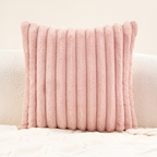 Cojín Decorativo con Relieve - Estilo Neutro Estriado